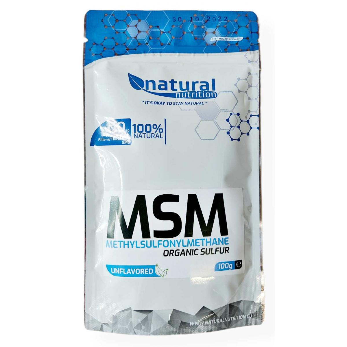 
            MSM - methylsulfonylmethane - 100 g