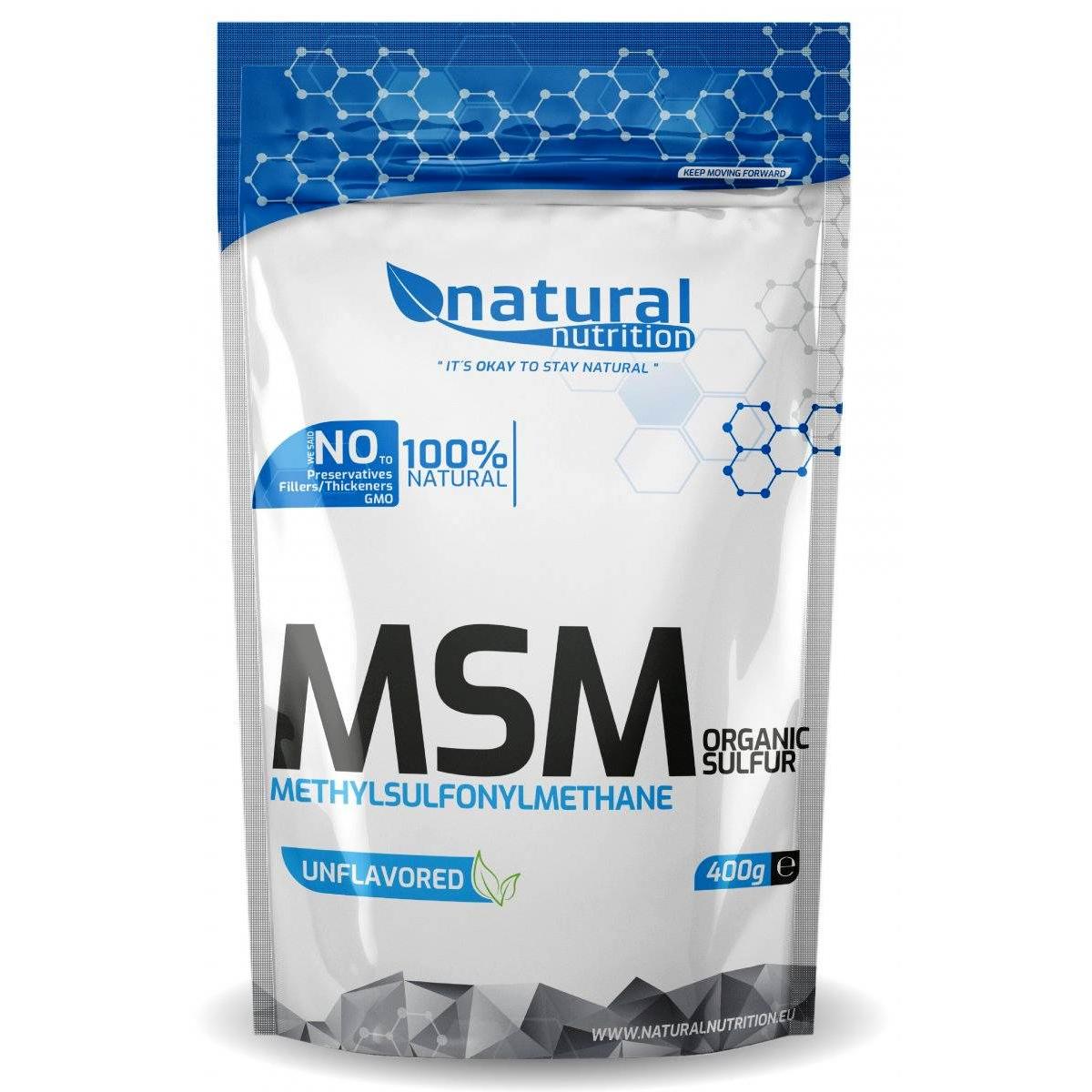 
            MSM - methylsulfonylmethane - 400 g