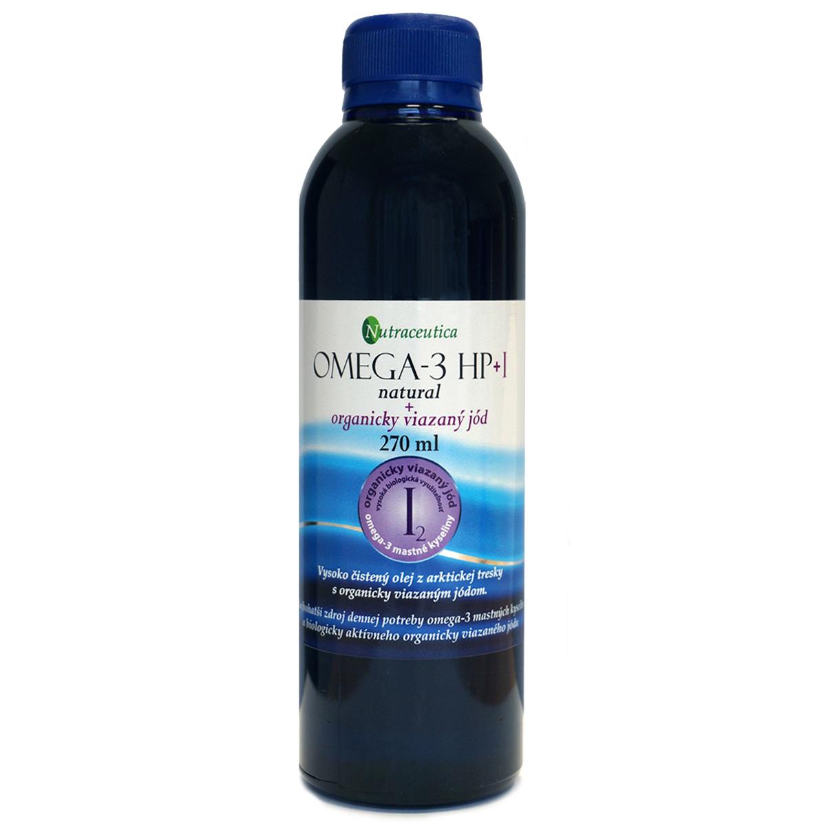 
            Olej Omega-3 HP+I natural - rybí olej s organicky viazaným jódom - 270ml