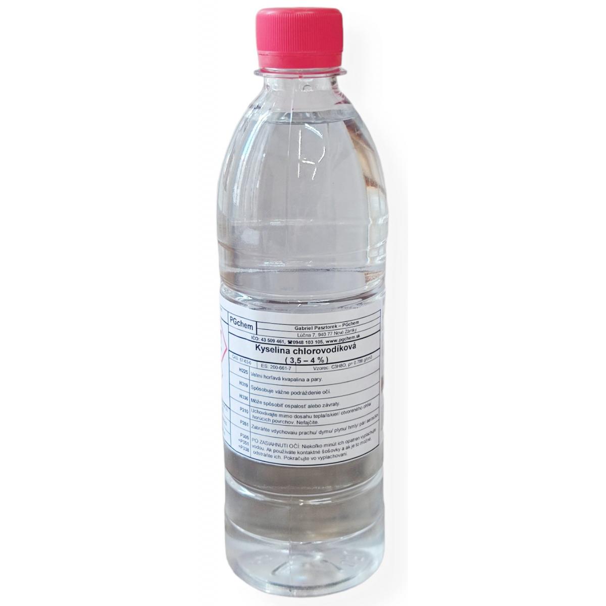 
            Kyselina chlorovodíková 3,5 - 4% - 500 ml
