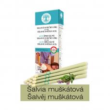 Telová sviečka Šalvia Muškátová 10 ks