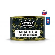 Fazuľová polievka s údeným a klobásou 400ml